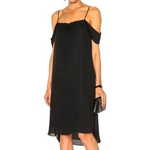 T by Alexander Wang Pleated Off Shoulder Dress